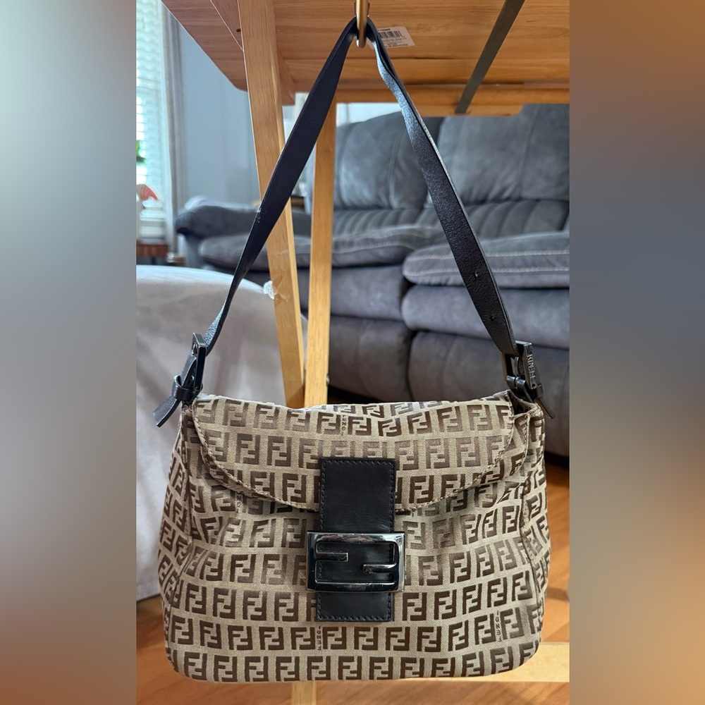 Fendi Zucca Baguette Brown
